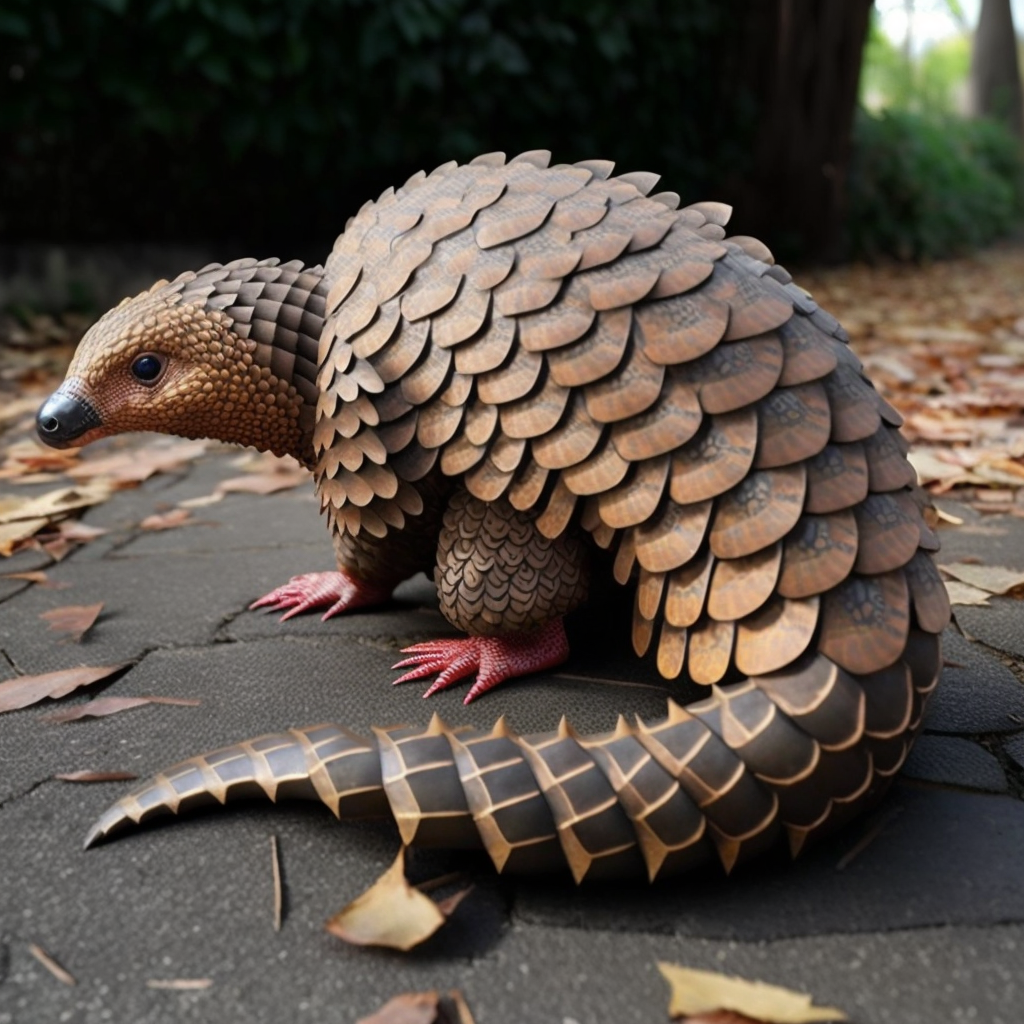 chinese pangolin is an endangered species in the world
