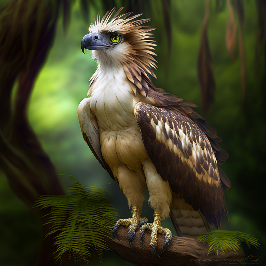Philippine eagle is an endangered species of eagle