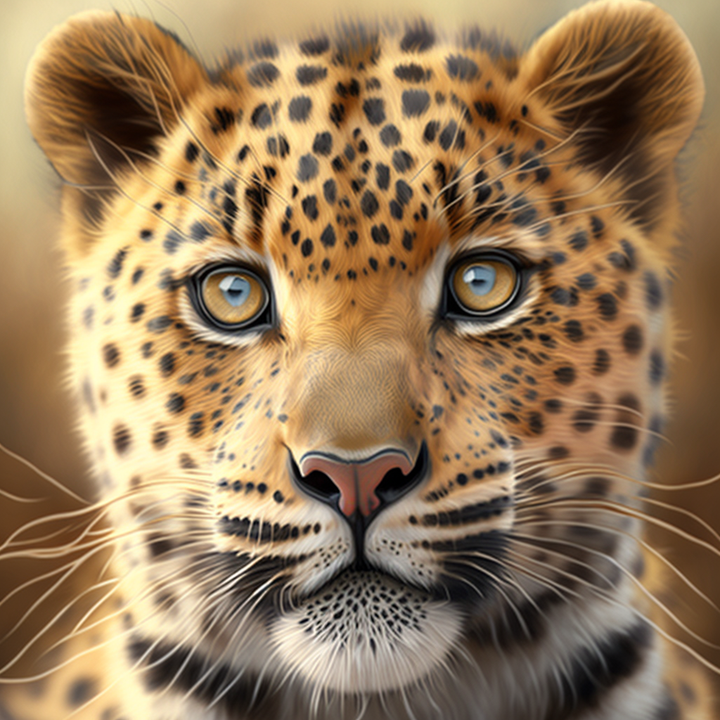 Amur leopard is a family member if big cats and rare animal species