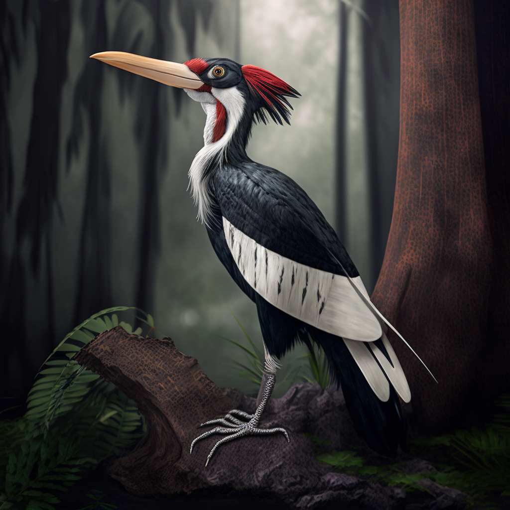 ivory billed woodpecker is an endangered species of woodpecker