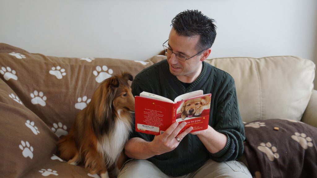 reading to dog